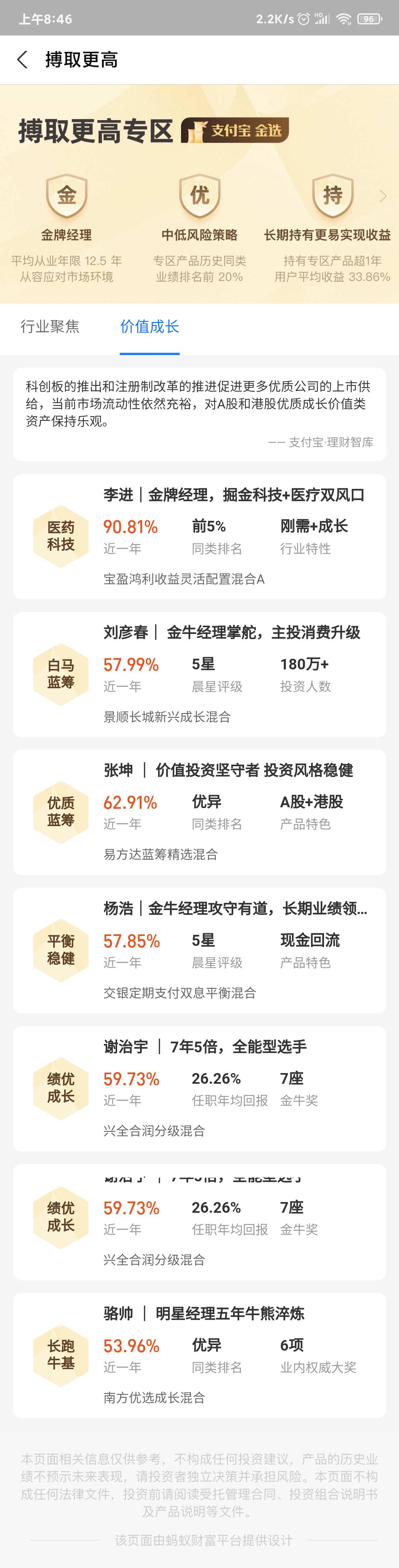支付宝金选的基金怎么样,支付宝金牛奖基金靠谱吗