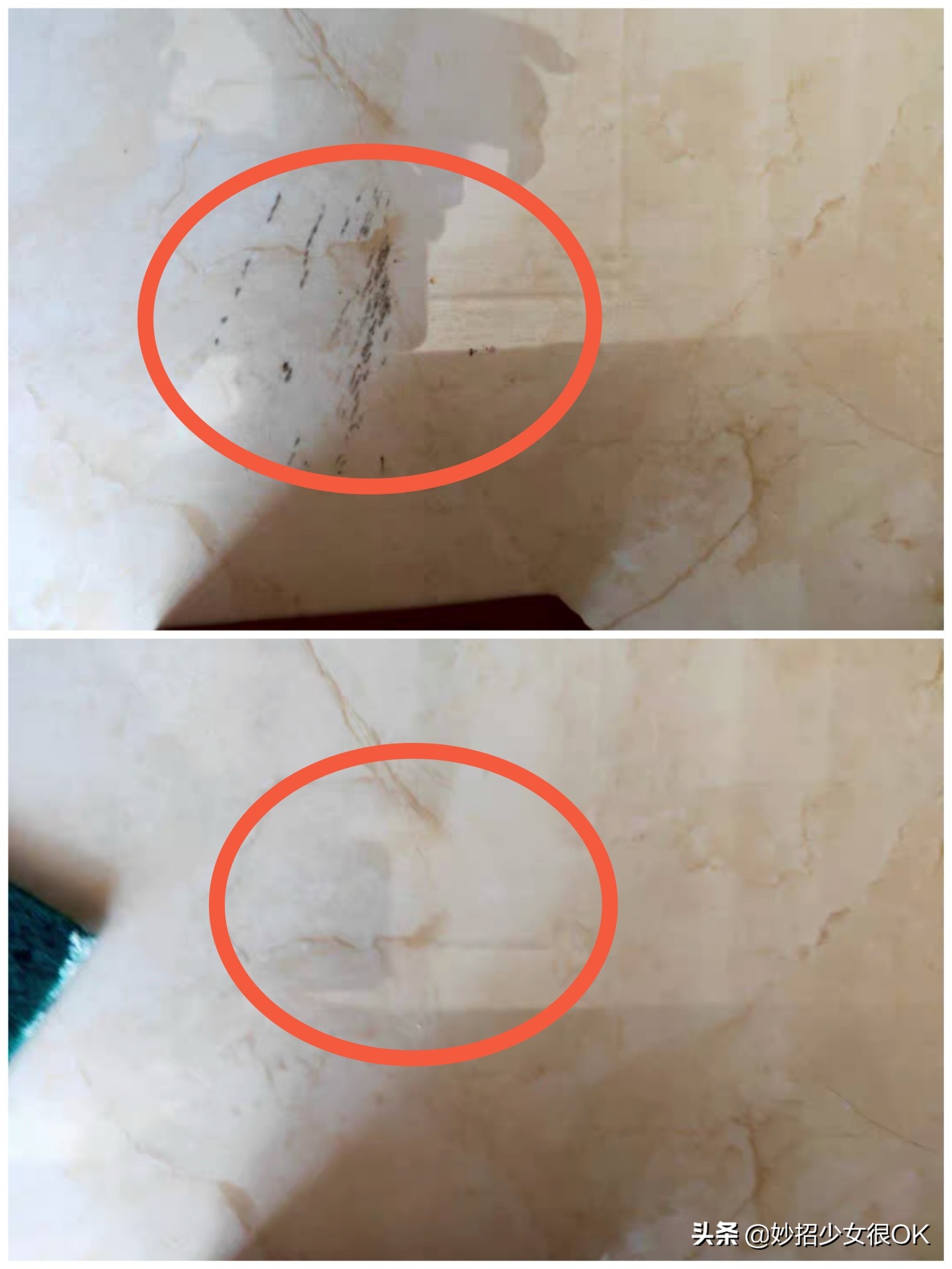 502胶水滴在瓷砖上很难清理，学学这3个妙招！简单有效又实用