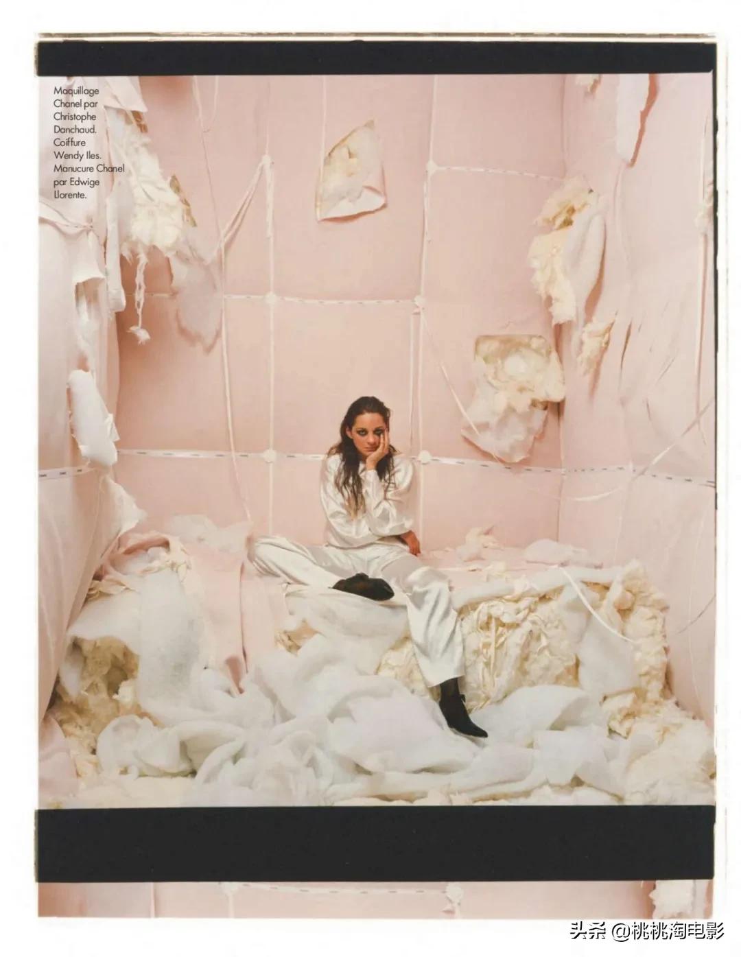 组图：美得毫不费力！“法国玫瑰”玛丽昂·歌迪亚杂志大片