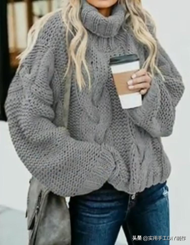 女士针织开衫外套最新款加厚,针织套头衫女