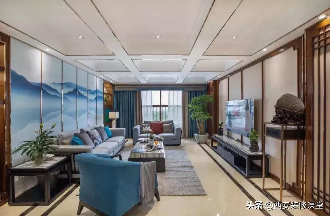 30款新中式客厅骨子里的东方韵味,30款中式客厅韵味十足