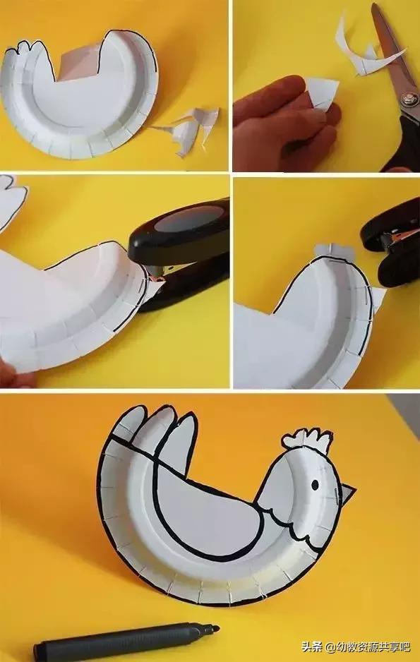 幼儿大班手工创意植物,幼儿园手工纸盘创意设计