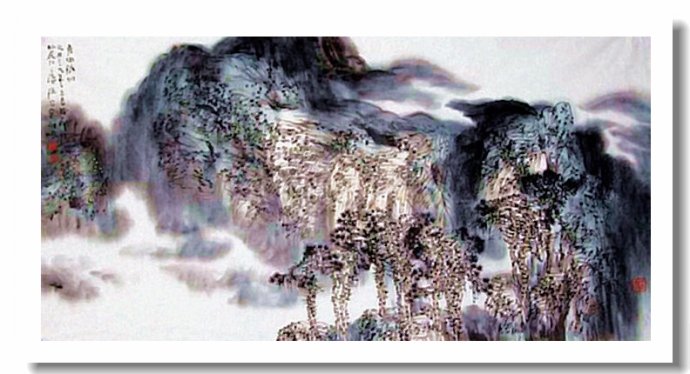 李向鸿山水画精品欣赏,李雁飞写意山水画