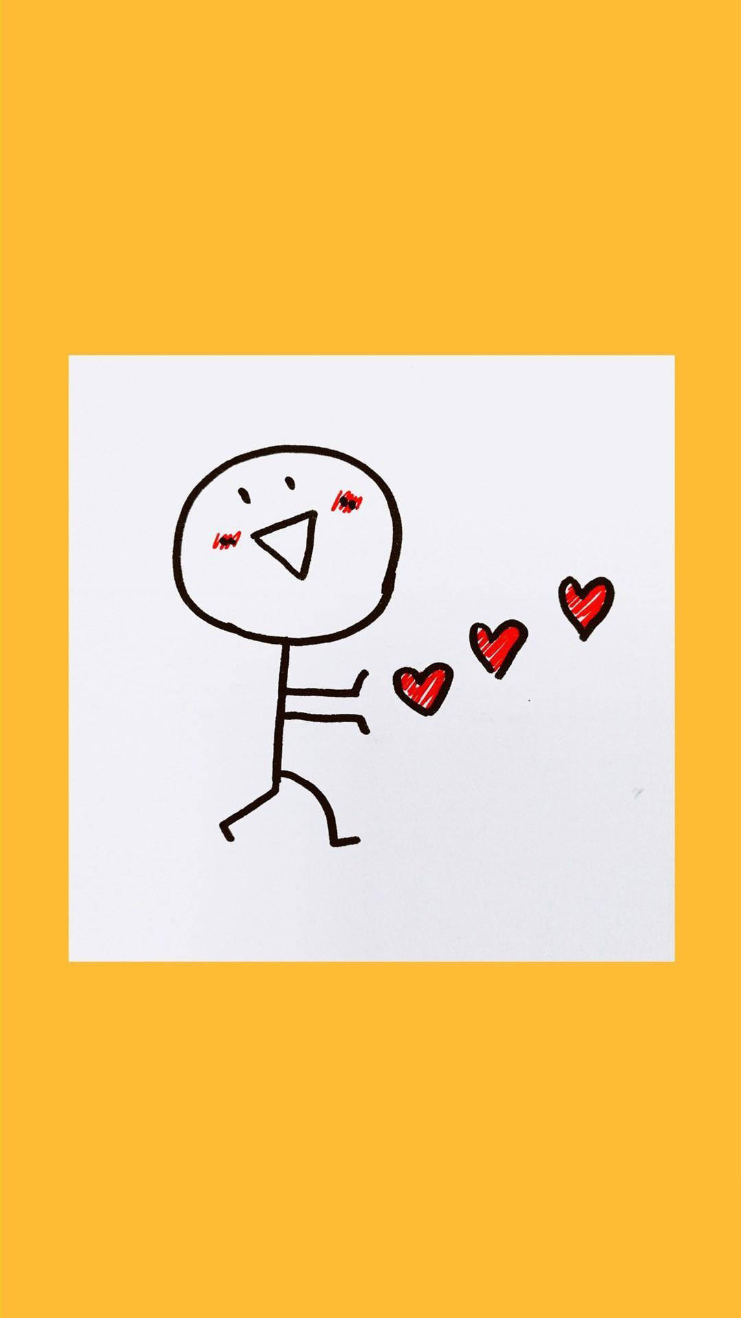 简笔画火柴人壁纸,简笔画火柴人手绘