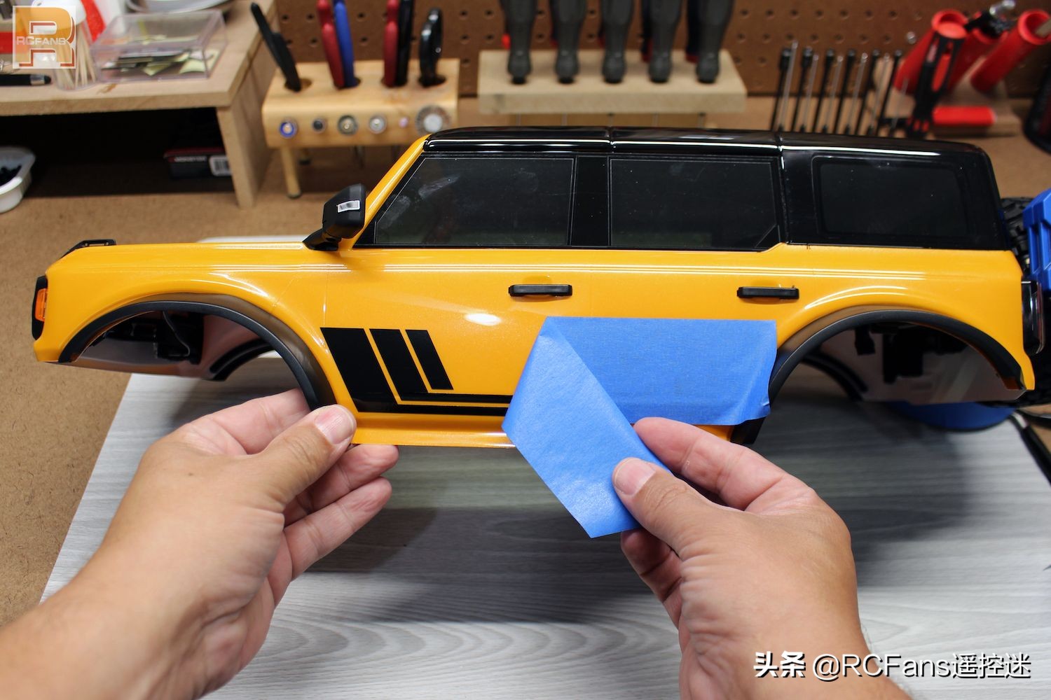 traxxas福特bronco新涂装,traxxasbronco改装轮胎