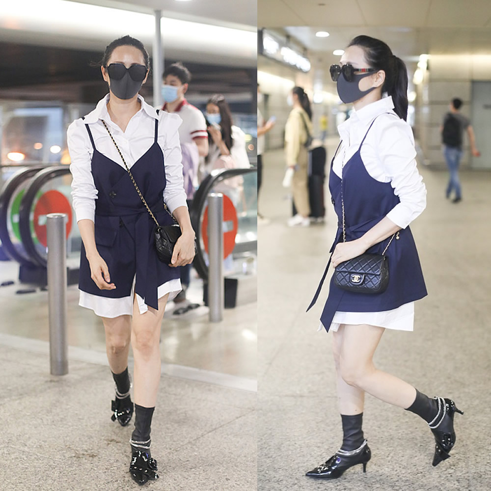 长款白衬衫咋穿美？沈梦辰张含韵伊能静都有心得，清爽时尚特别酷