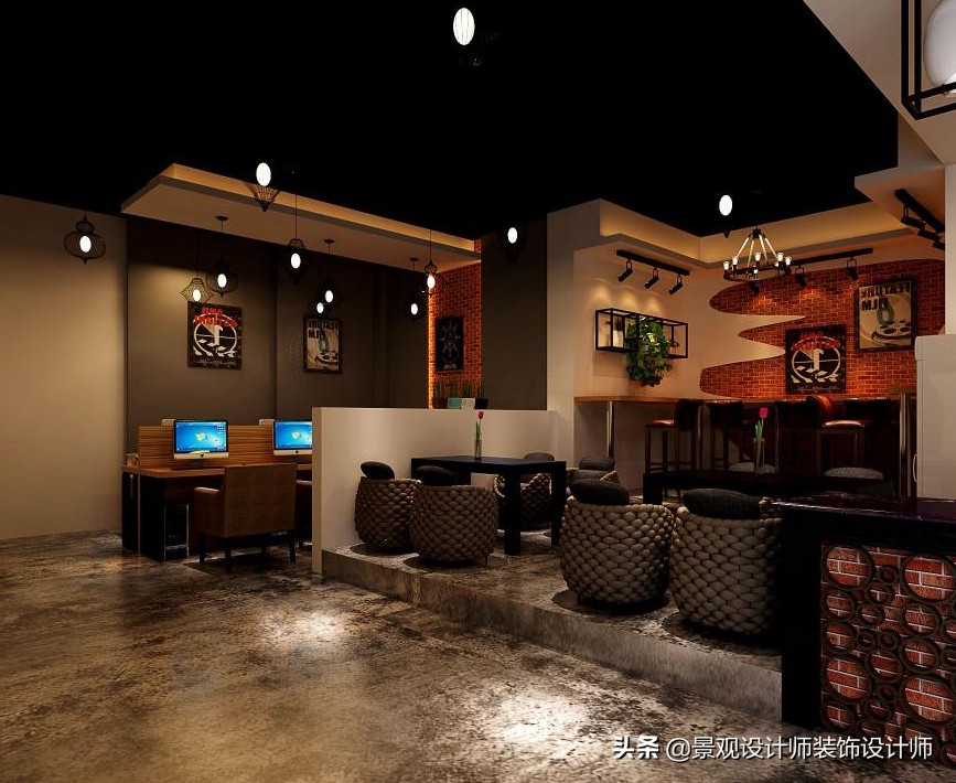 网咖设计效果图,网咖设计图哪找