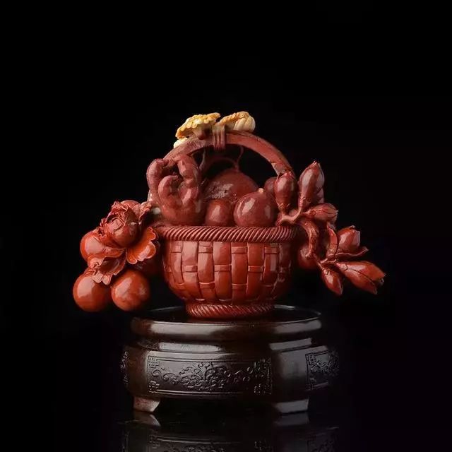 苹果玉石雕刻,玉石雕刻各种小型水果