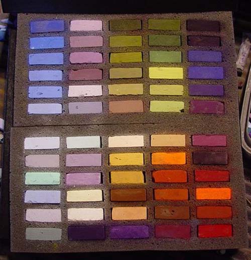 色粉笔调色技巧和方法,色粉笔画完怎么保管