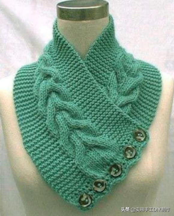 新款针织秋冬宽松披肩怎么织,针织中长款披肩