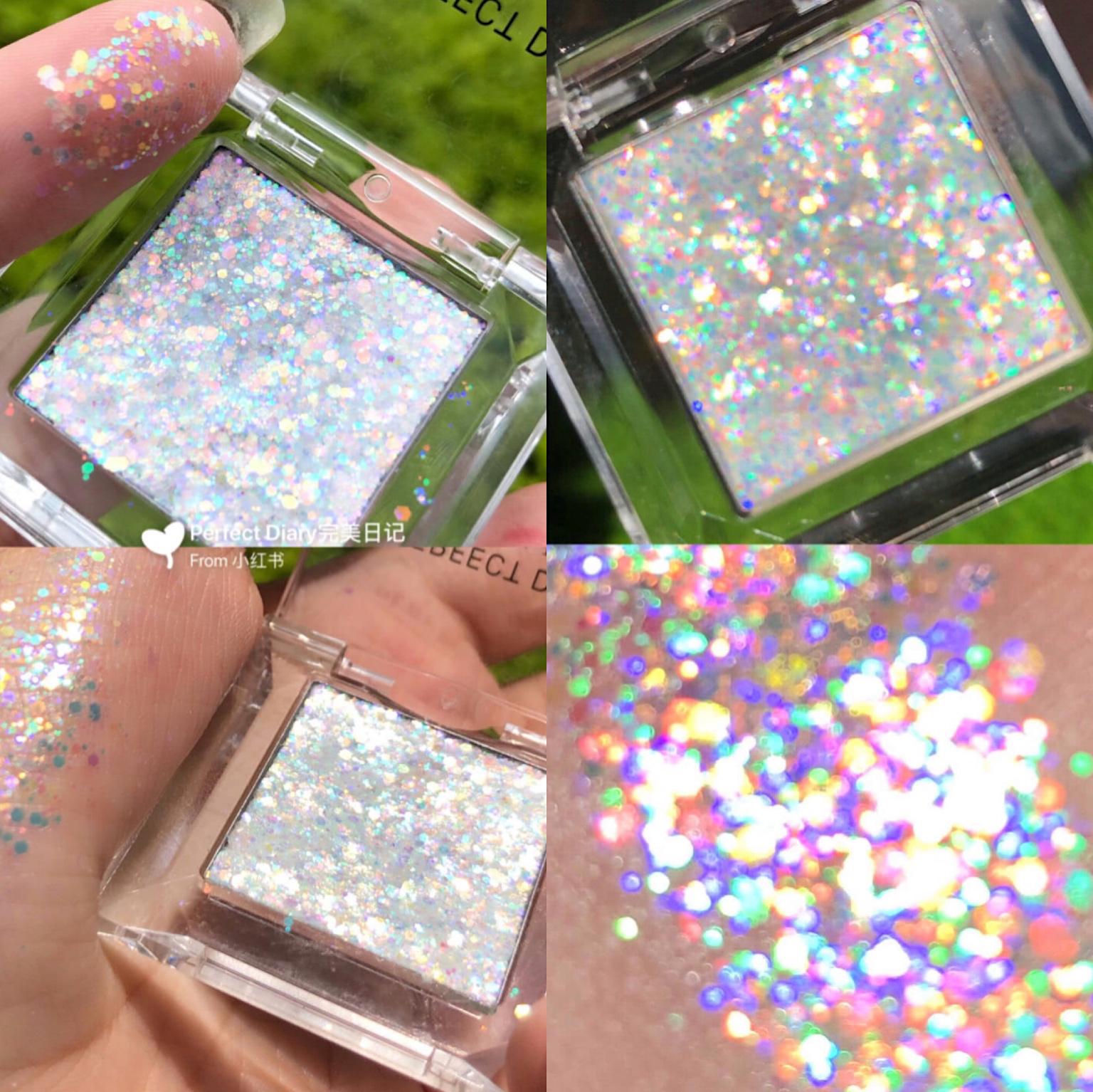 一块钱眼影盘100色,一百多块的眼影超闪