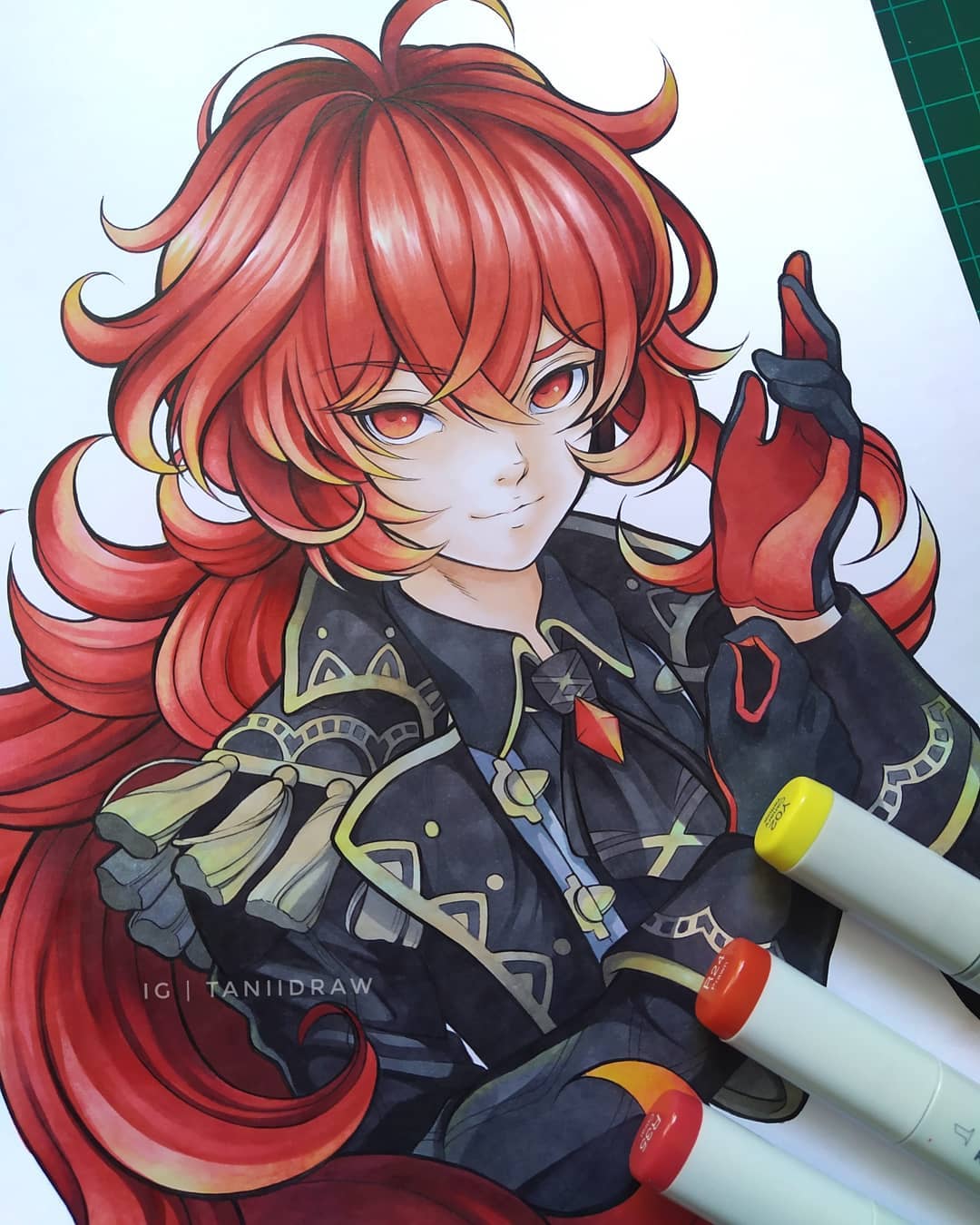 动漫60色马克笔画可爱动漫人物,touchmark马克笔手绘动漫