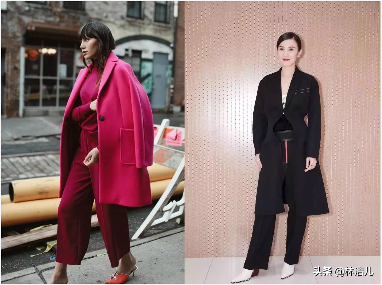 冬天穿大衣怎么配裤子,冬天穿气质大衣这样搭围巾才流行