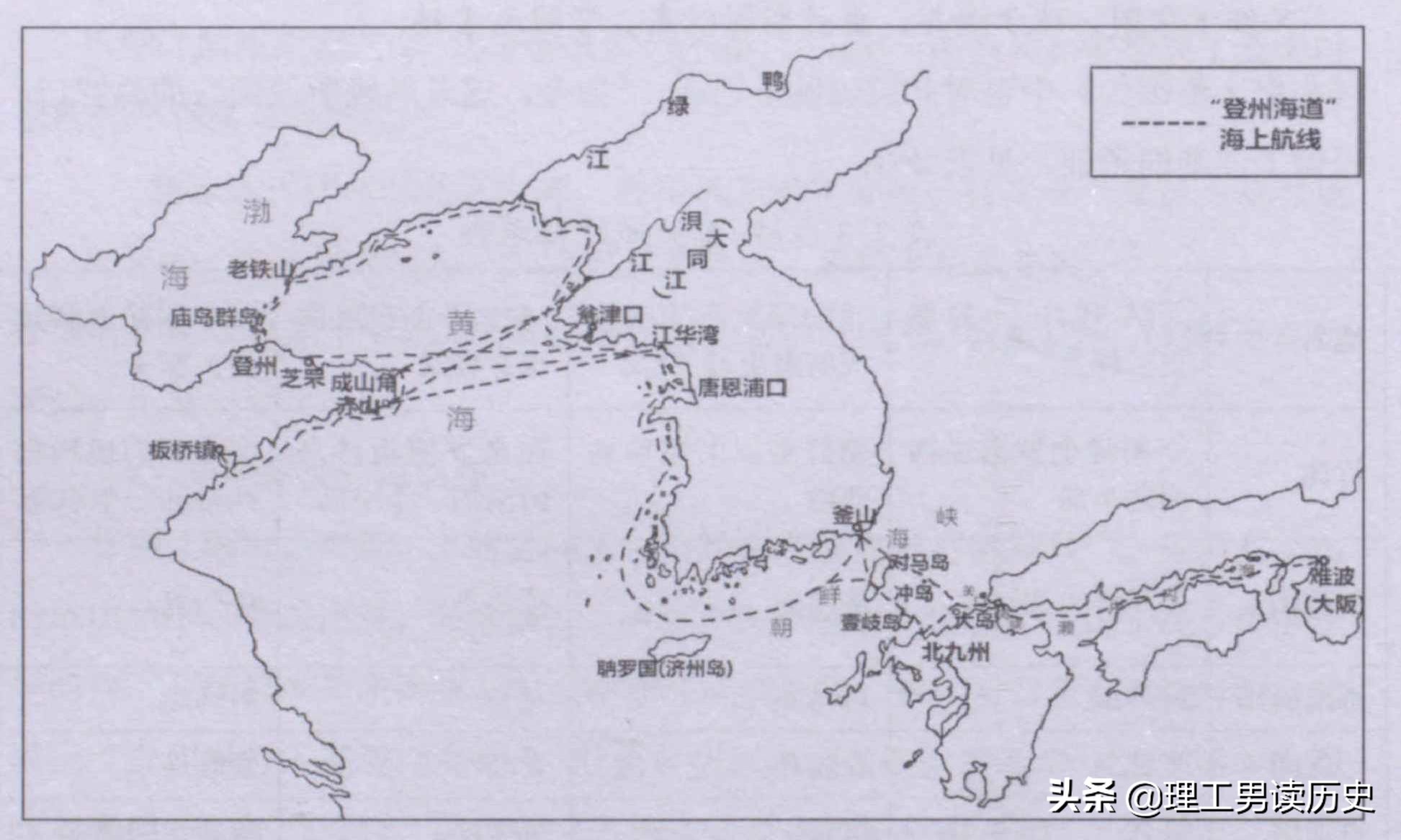 古代中原与西域的丝绸贸易,东北亚海上丝绸之路唐朝