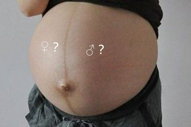 孕多久长肚皮上的黑线,怀孕了肚皮上长黑毛