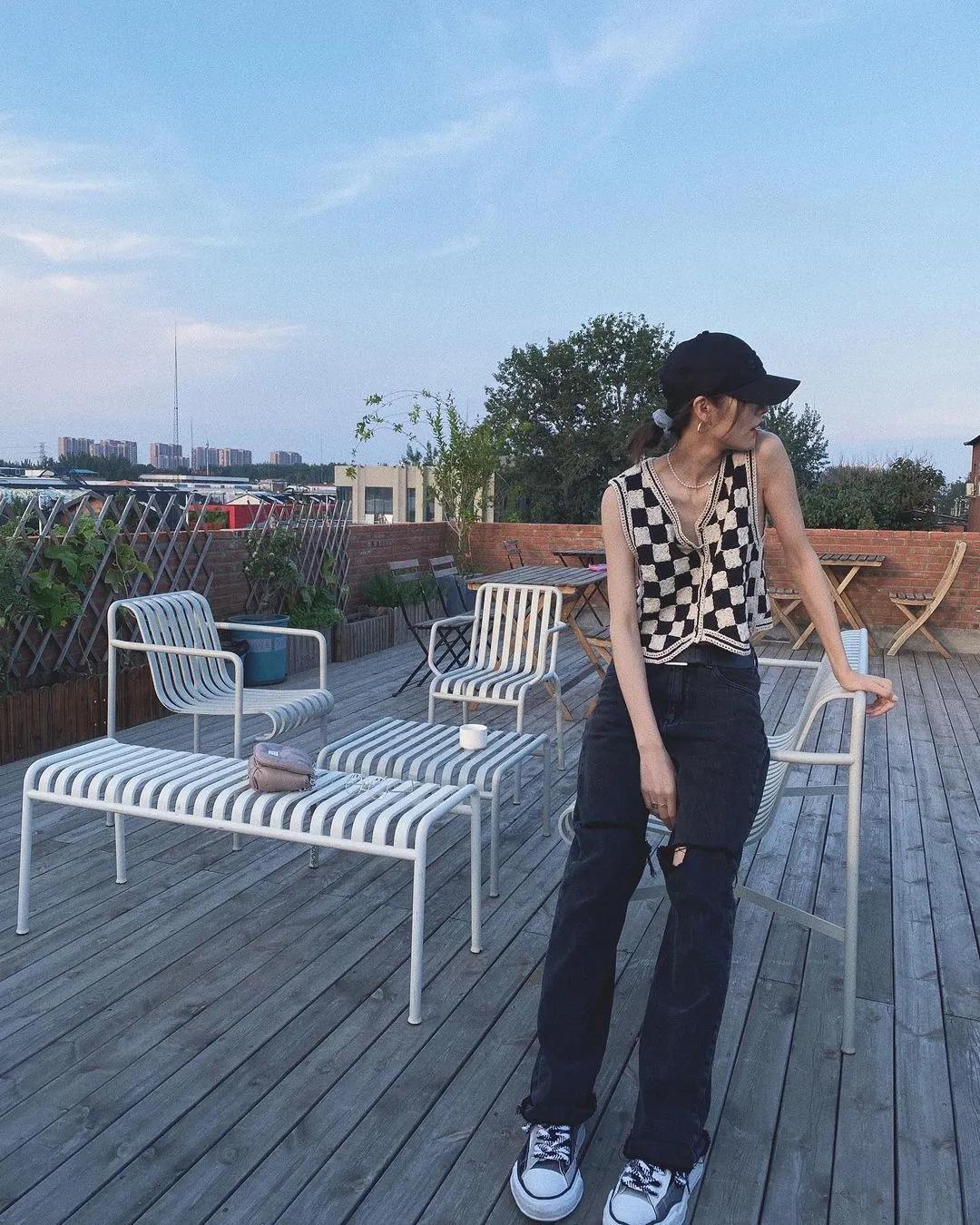 明星同款针织衫日常穿搭,秋天衣服推荐女毛衣