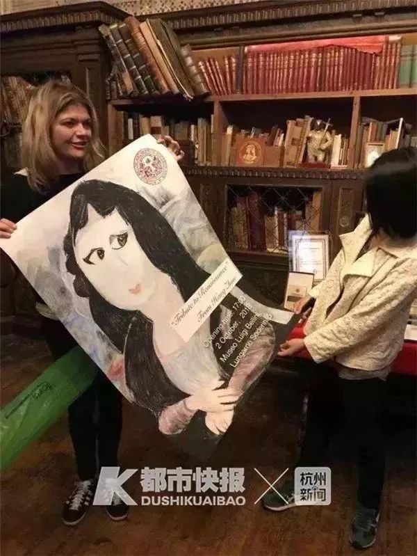 13岁中国女孩画蒙娜丽莎,00后当代女性画蒙娜丽莎