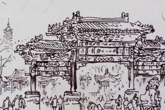 随笔古风风景竹林,随笔散文寺庙