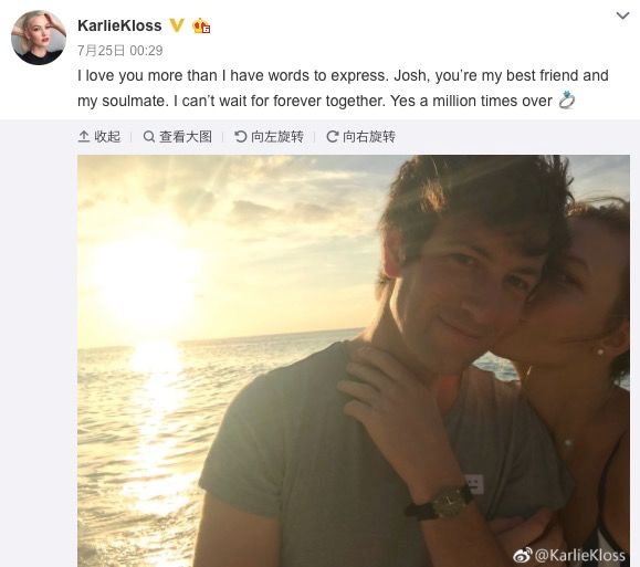 karliekloss婚礼完整版,karliekloss官宣