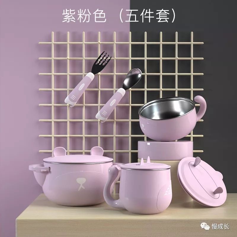 目前用过最满意的不锈钢儿童餐具，市面最高品质，五件套只要89元