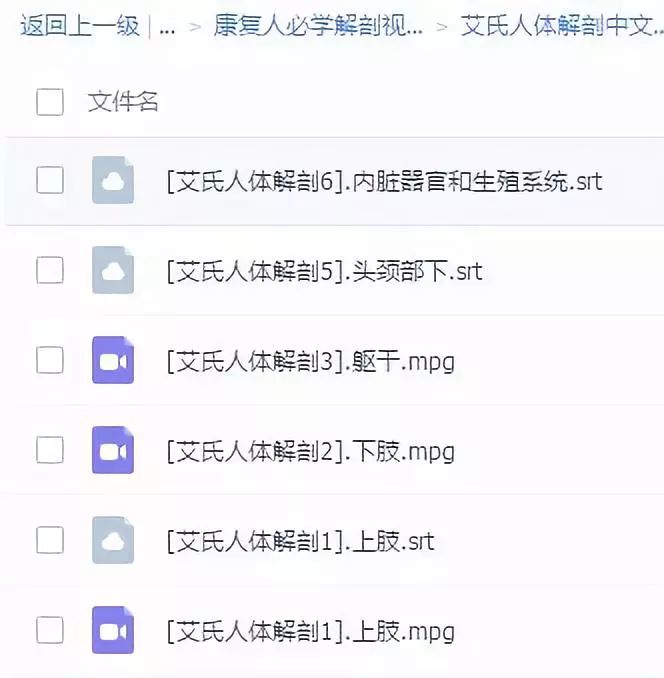 康复人必学的解剖教程/视频/电子书大合集，点击领取