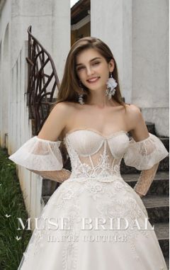 梦芭莎高定婚纱定制,musibridal婚纱高级定制