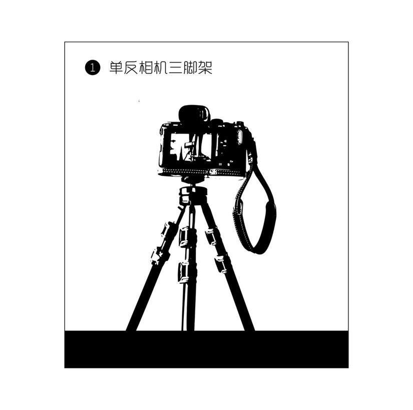 登山杖组合三脚架,可以当登山杖的三脚架