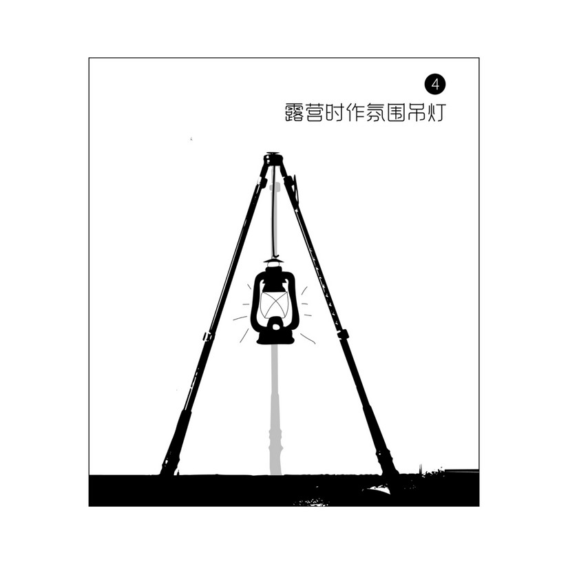 登山杖组合三脚架,可以当登山杖的三脚架