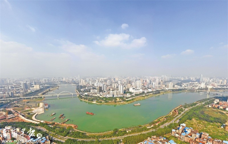 民生广场夜游邕江,邕江两岸风景区