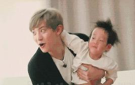 exo带娃日常,exo带孩子日常