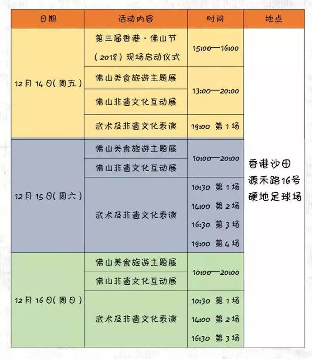 佛山节,香港佛山节