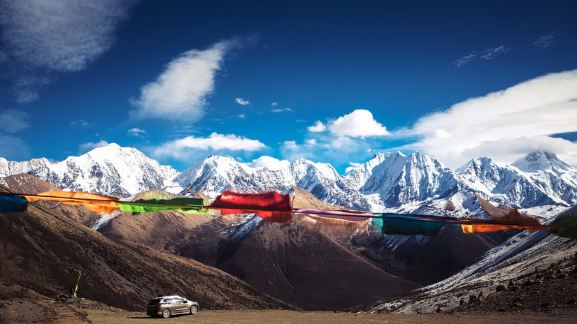 藏地秘境，贡嘎雪山之冷噶措自驾*行游**迹