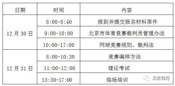 2021北京网球培训班,北京网球裁判培训班