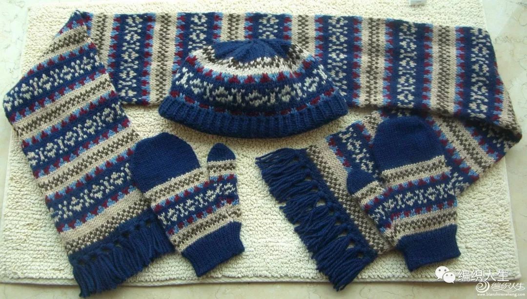 五指手套男款冬季棒针,男士粗线棒针针织手套教程