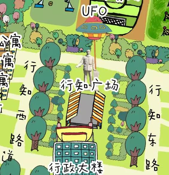 滨州职业学院风景图,山东科技职业学院手绘地图