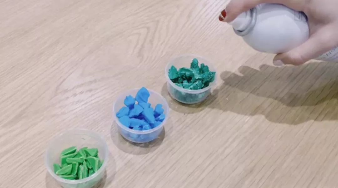 彩泥豌豆宝宝,大米彩泥作品