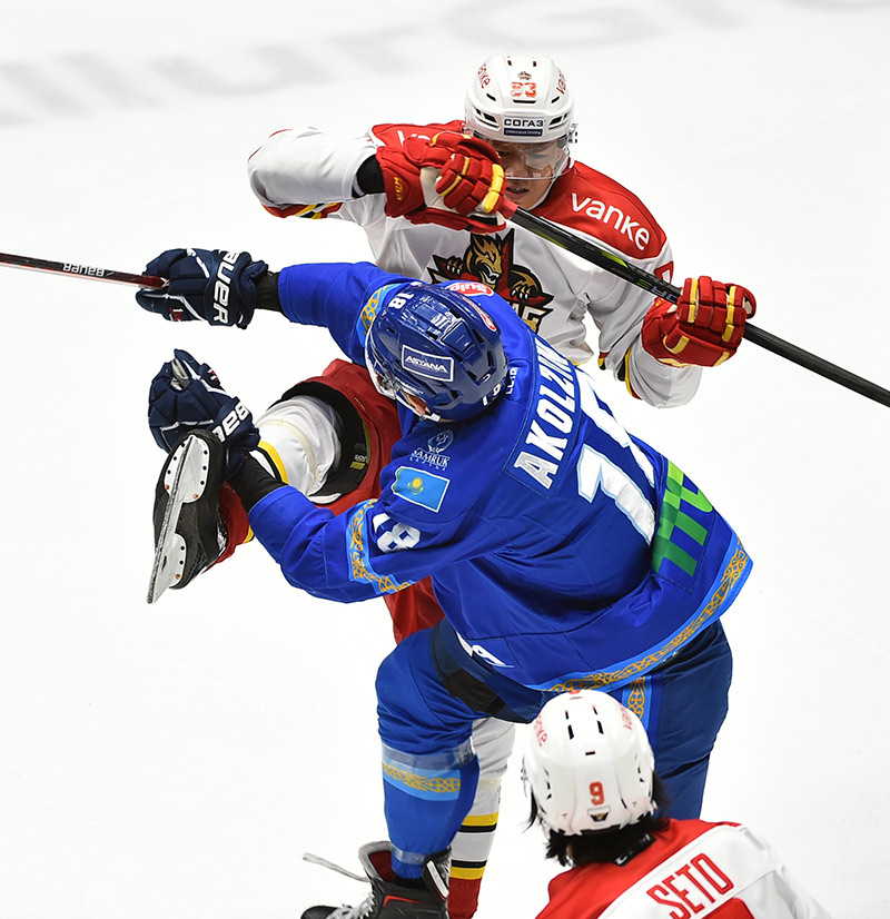 KHL—伦德破门叶劲光梅开二度万科龙队史客场首胜阿斯塔纳雪豹