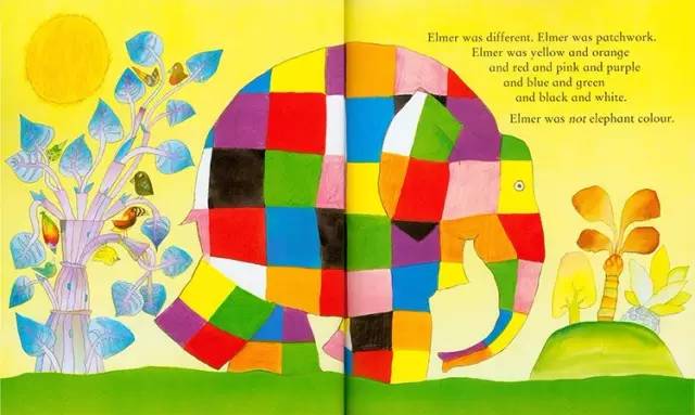 花格子大象艾玛绘本系列介绍,花格子大象硬壳绘本