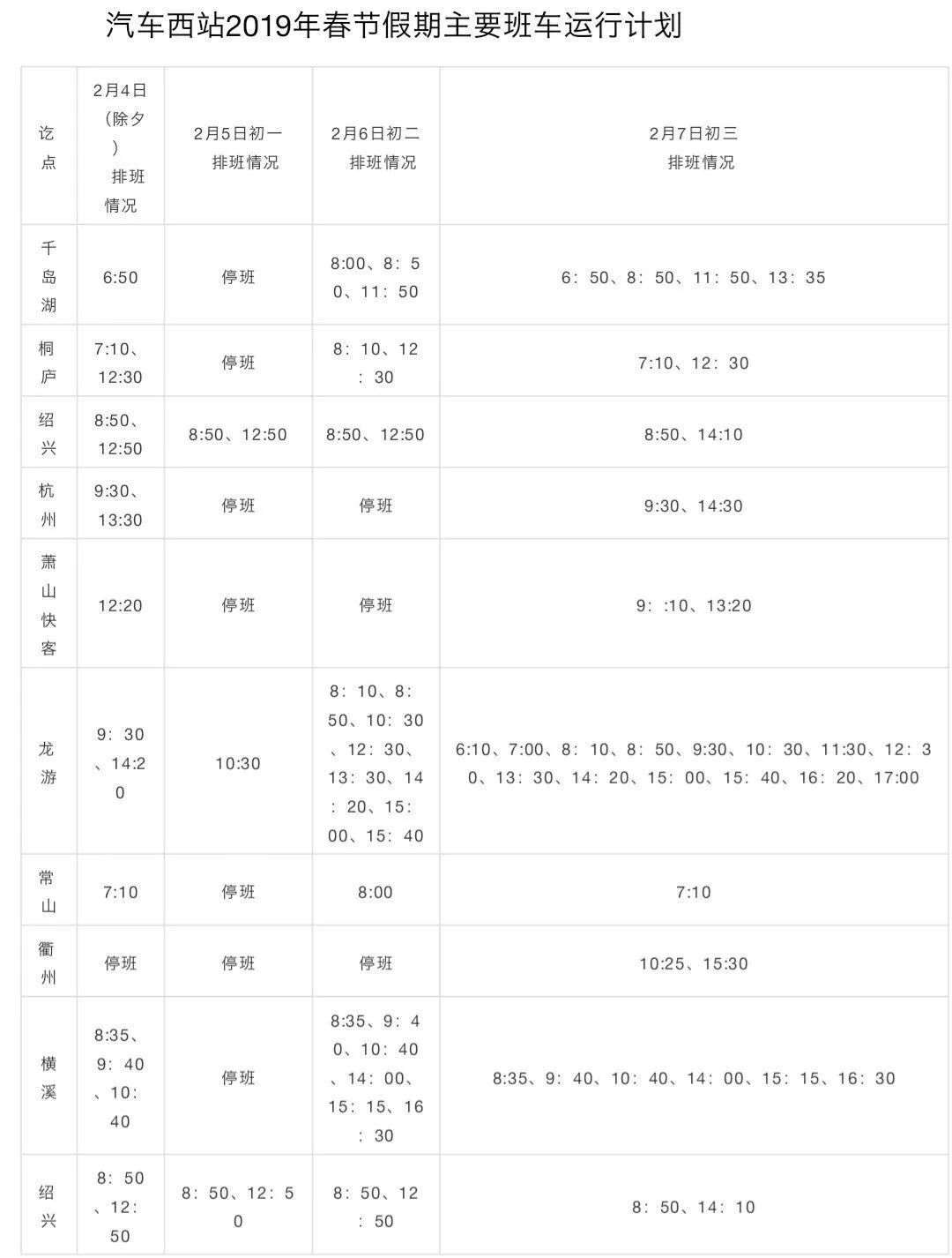 金华客运西站发车时间表,扩散新化哪些长途班车已开通