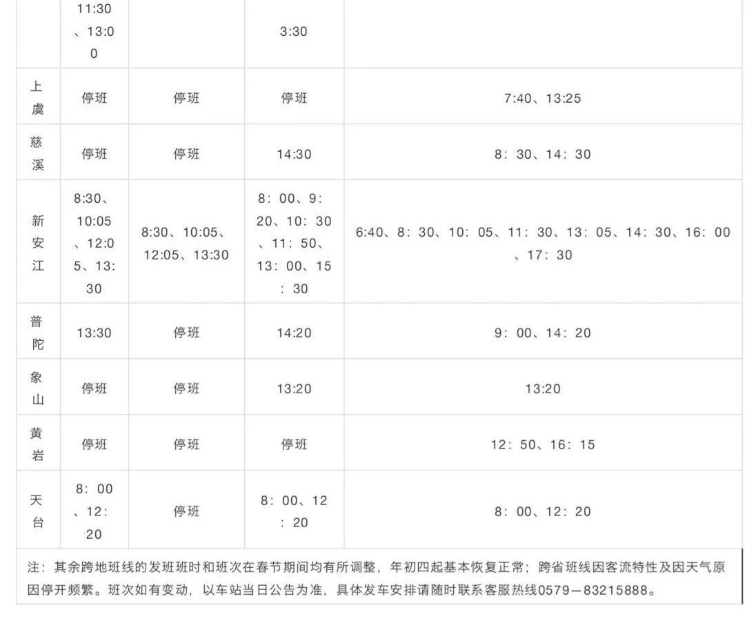 金华客运西站发车时间表,扩散新化哪些长途班车已开通