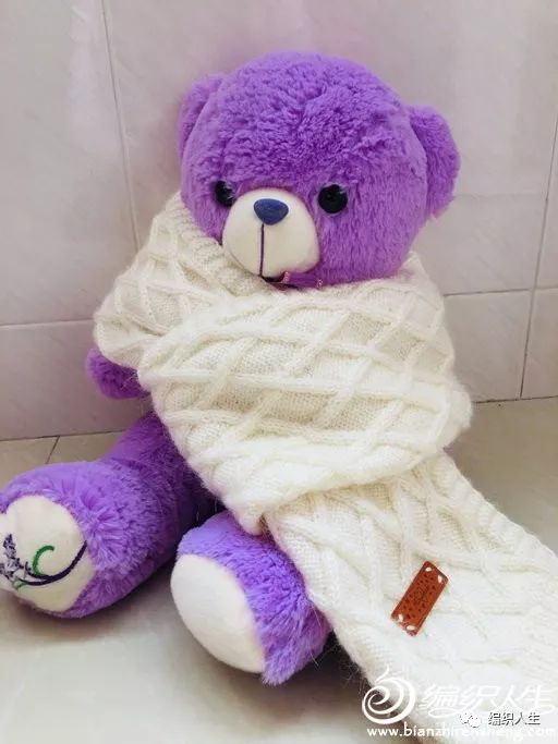 棒针棋盘格围巾图解,菱形镂空花披肩围巾编织视频