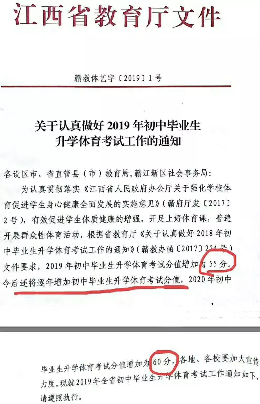 2020年江西中考体育各项目分值,江西中考体育改革新方案2021分值