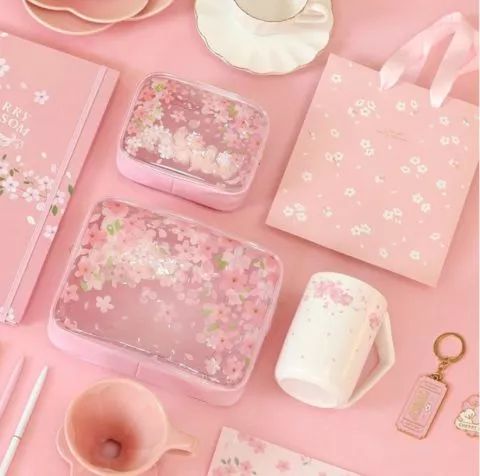 樱花限定猫爪杯,樱花季猫爪杯