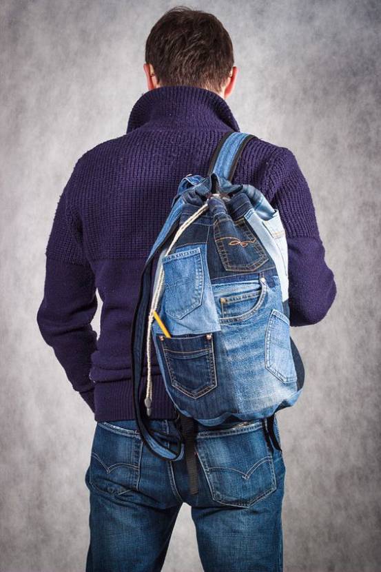 旧牛仔裤改造双肩包教程大全,旧牛仔裤怎样改造沙发垫子