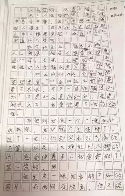 小学生被诈骗的经历,小学生被诈骗写作文