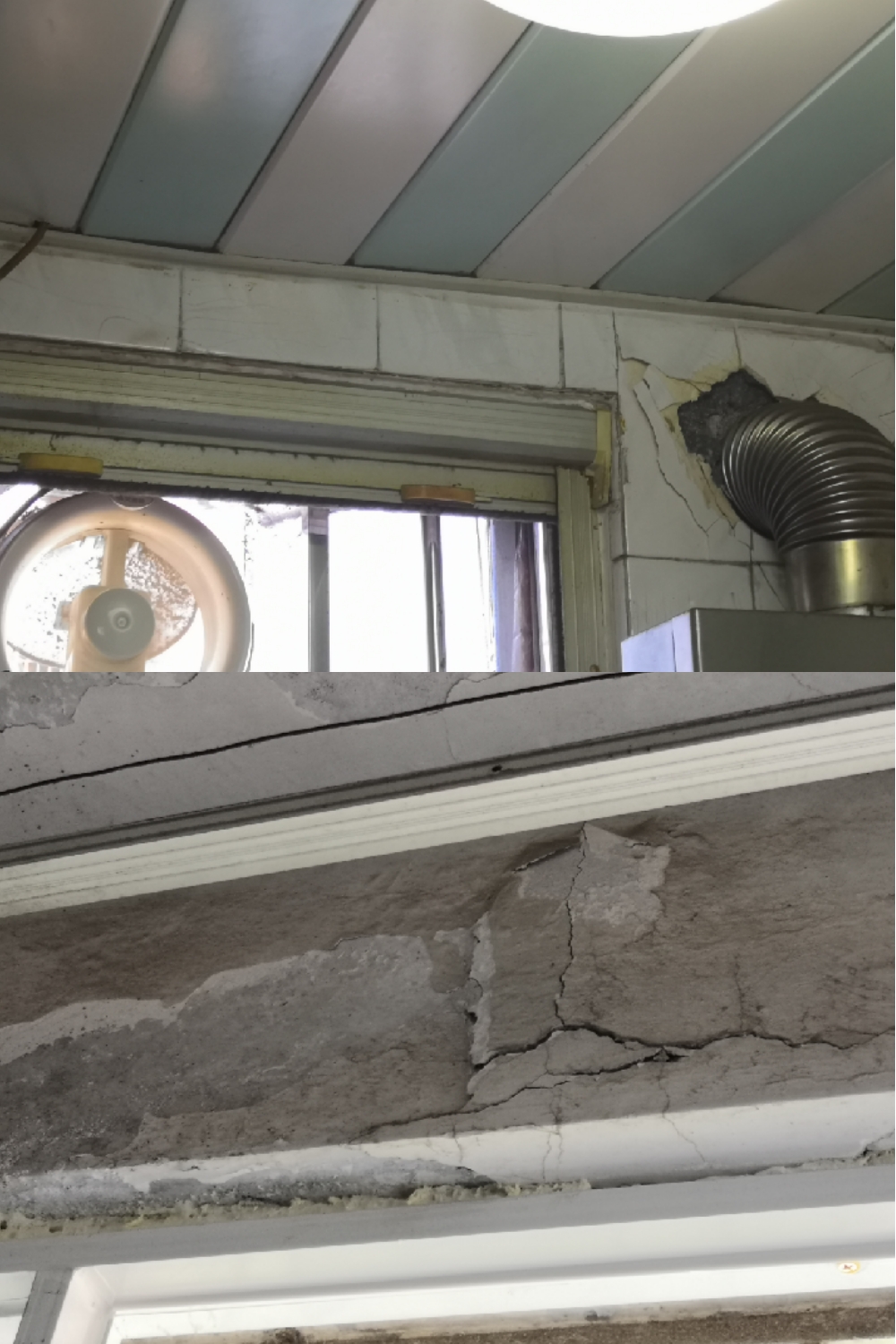 危险！天健施工场地*破爆**？旁边小区房屋墙体竟被爆裂