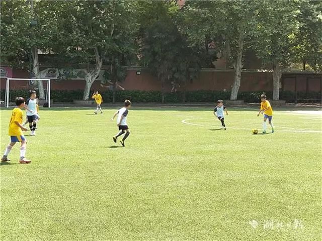 香港中小学生到内地学校沟通,香港足球队来鲁港小学