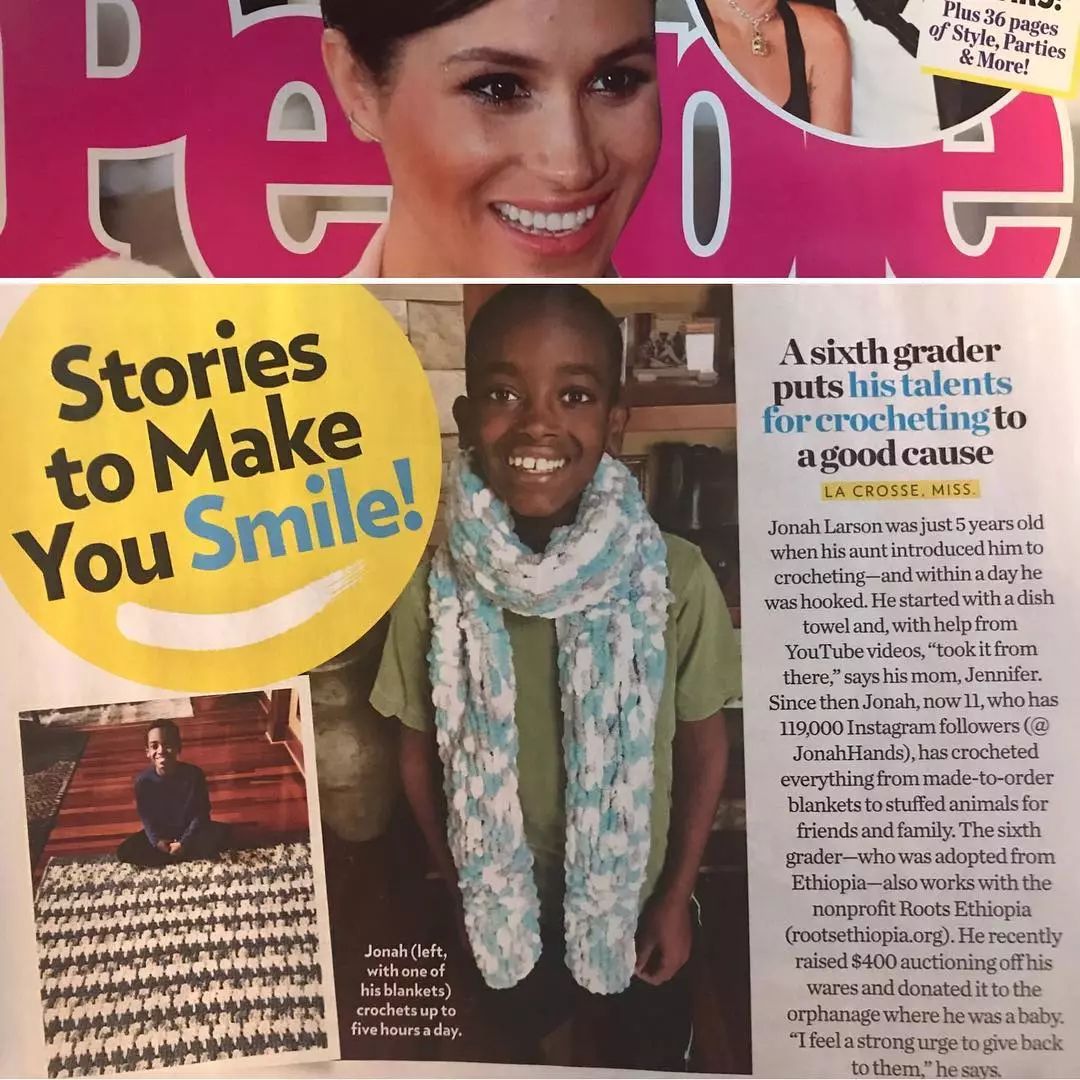 19万人看男生玩编织，他用钩针从非洲弃婴，逆袭为美国“全民偶像”