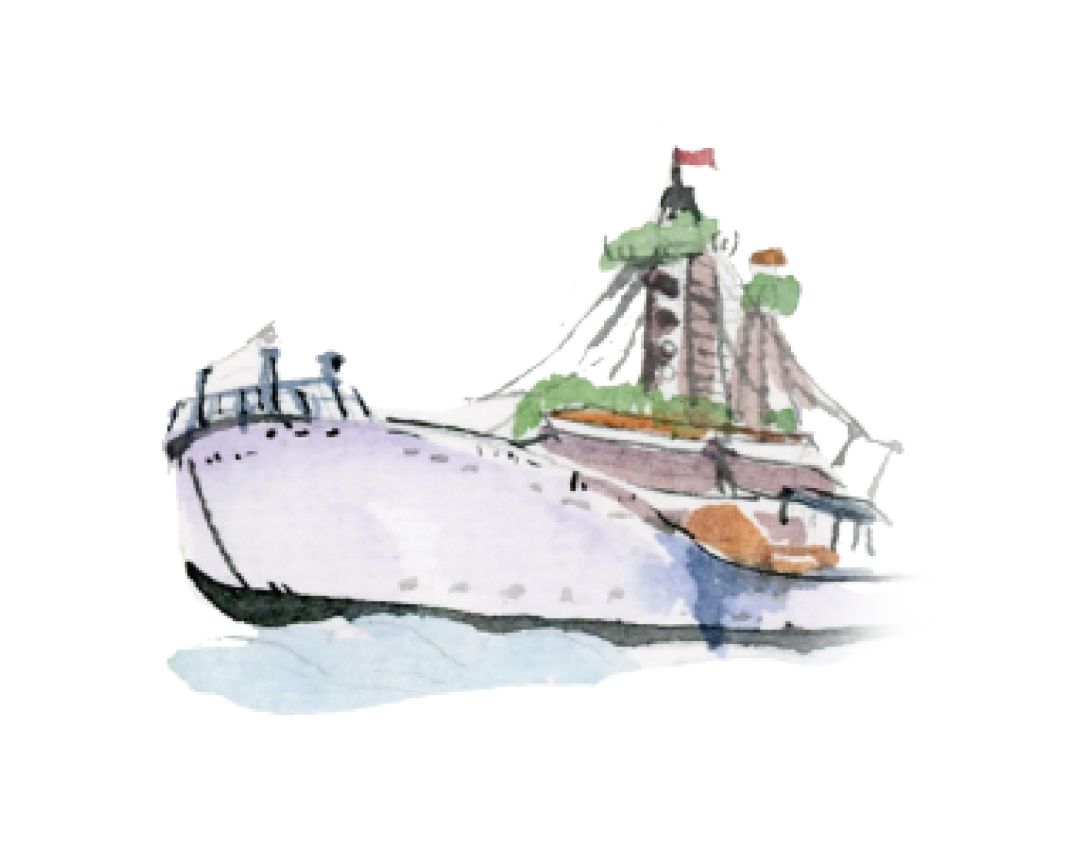 青岛地铁手绘画,青岛旅游攻略不打车怎么去