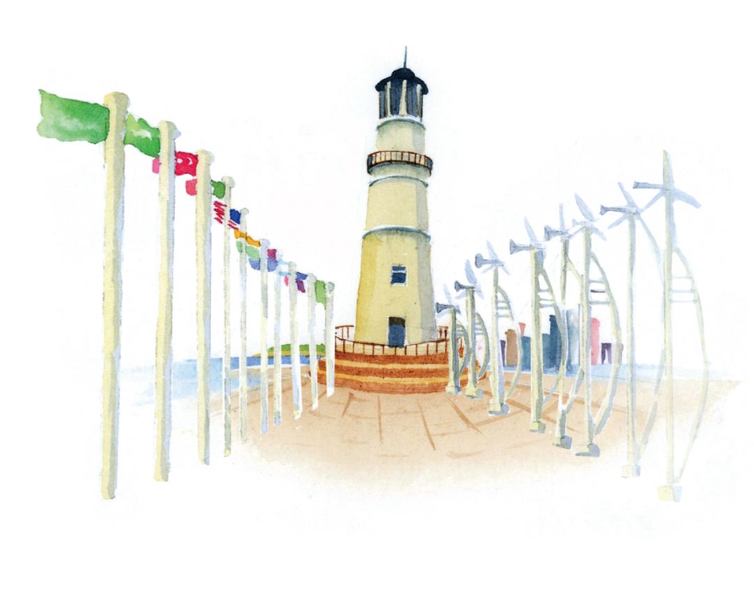 青岛地铁手绘画,青岛旅游攻略不打车怎么去